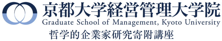 京都大学経営管理大学院 哲学的企業家研究寄附講座